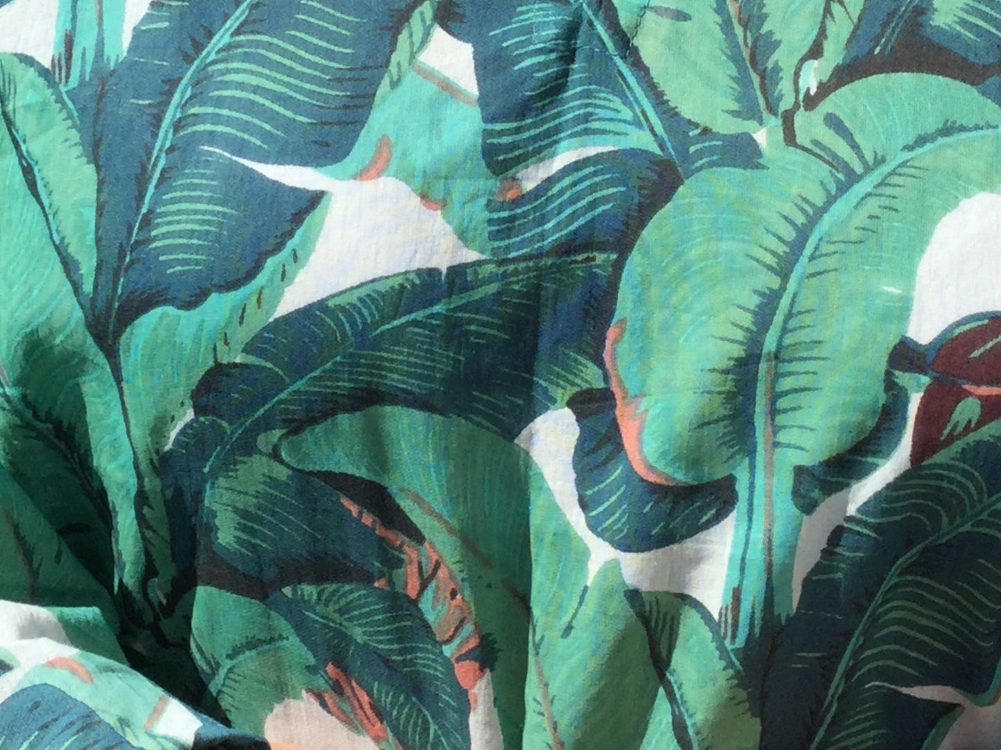 Ladies Kaftan - Green Leaf Print - Alessandria