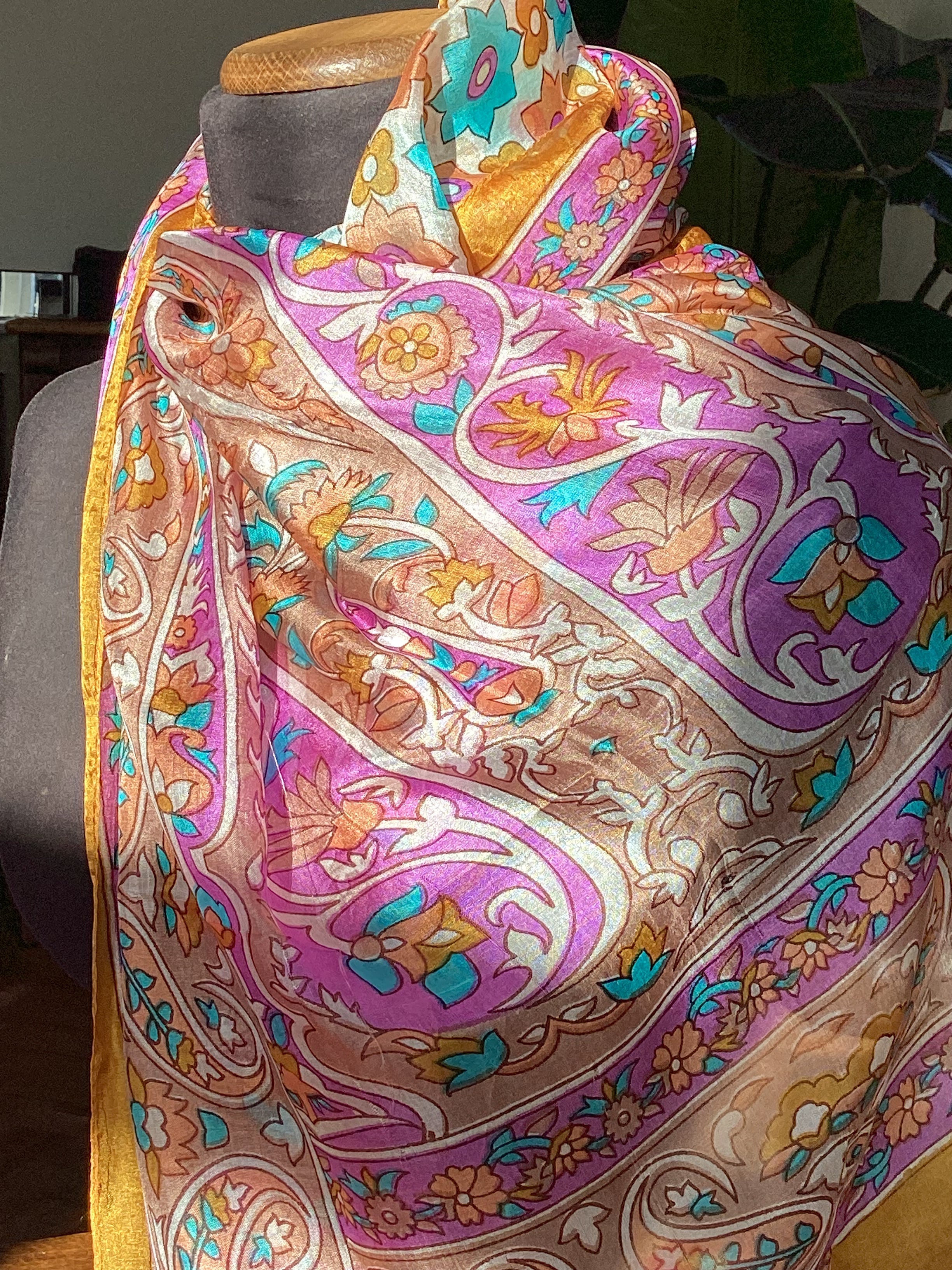 Alhambra Gold  Silk Scarf