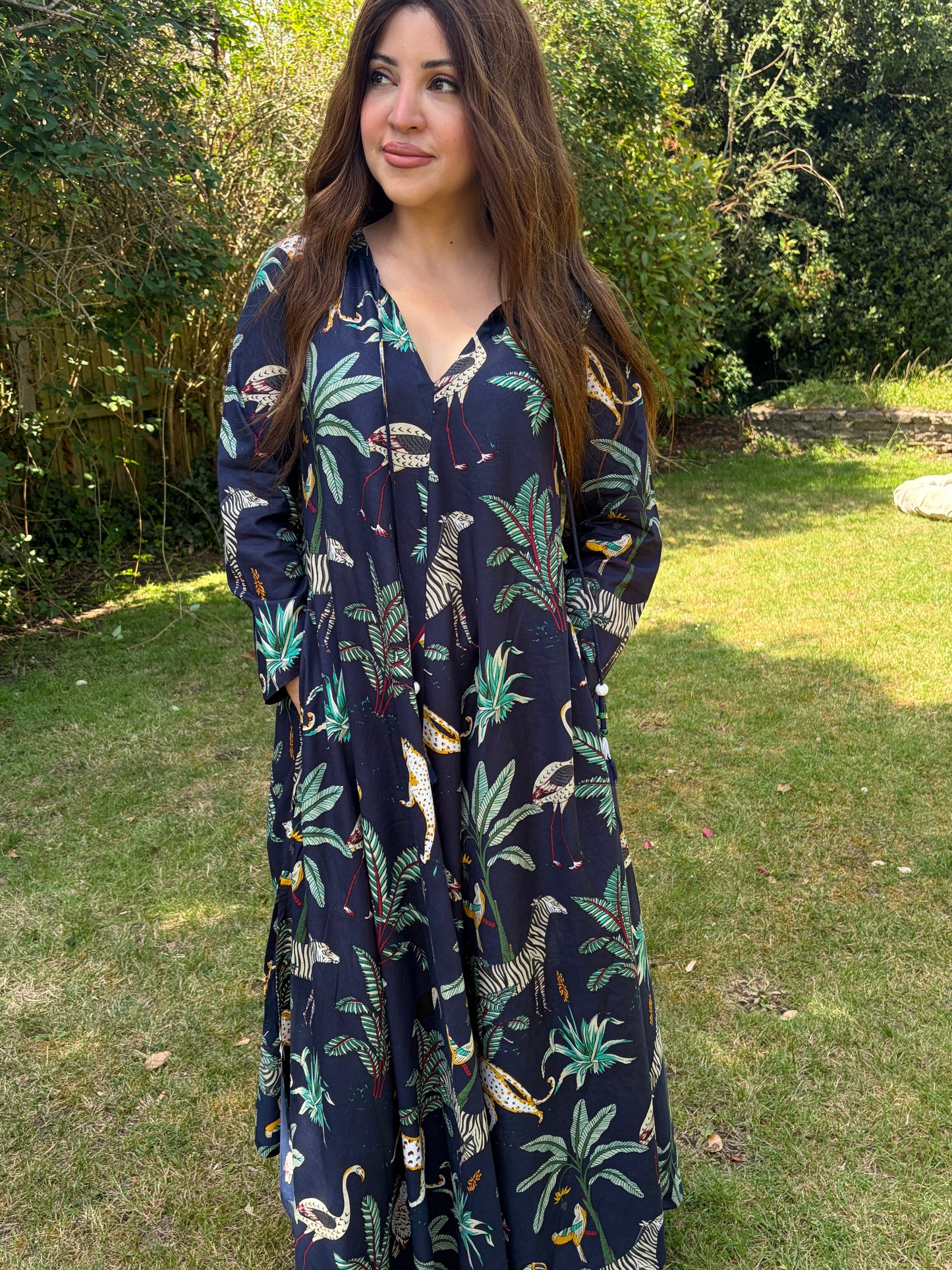 The Pantanal Dress Navy Blue