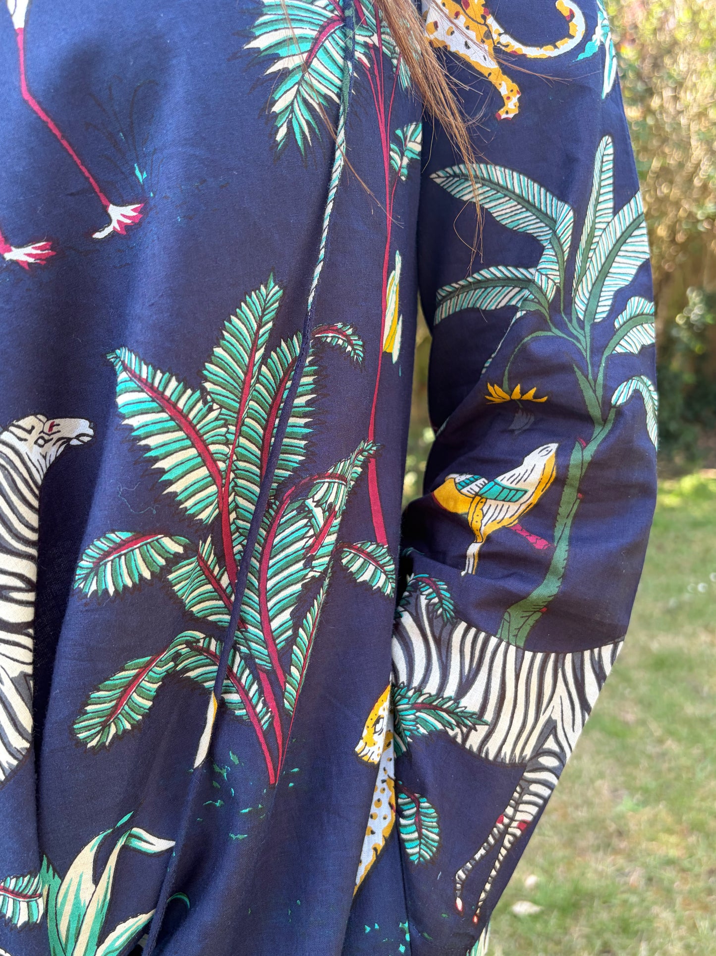 The Pantanal Dress Navy Blue