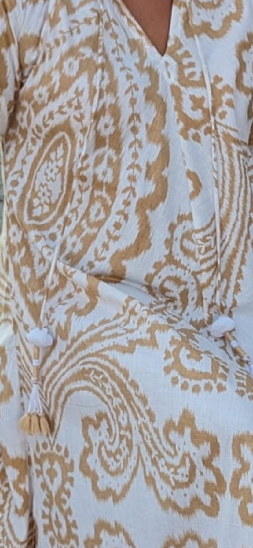 Gold Ikat Dress