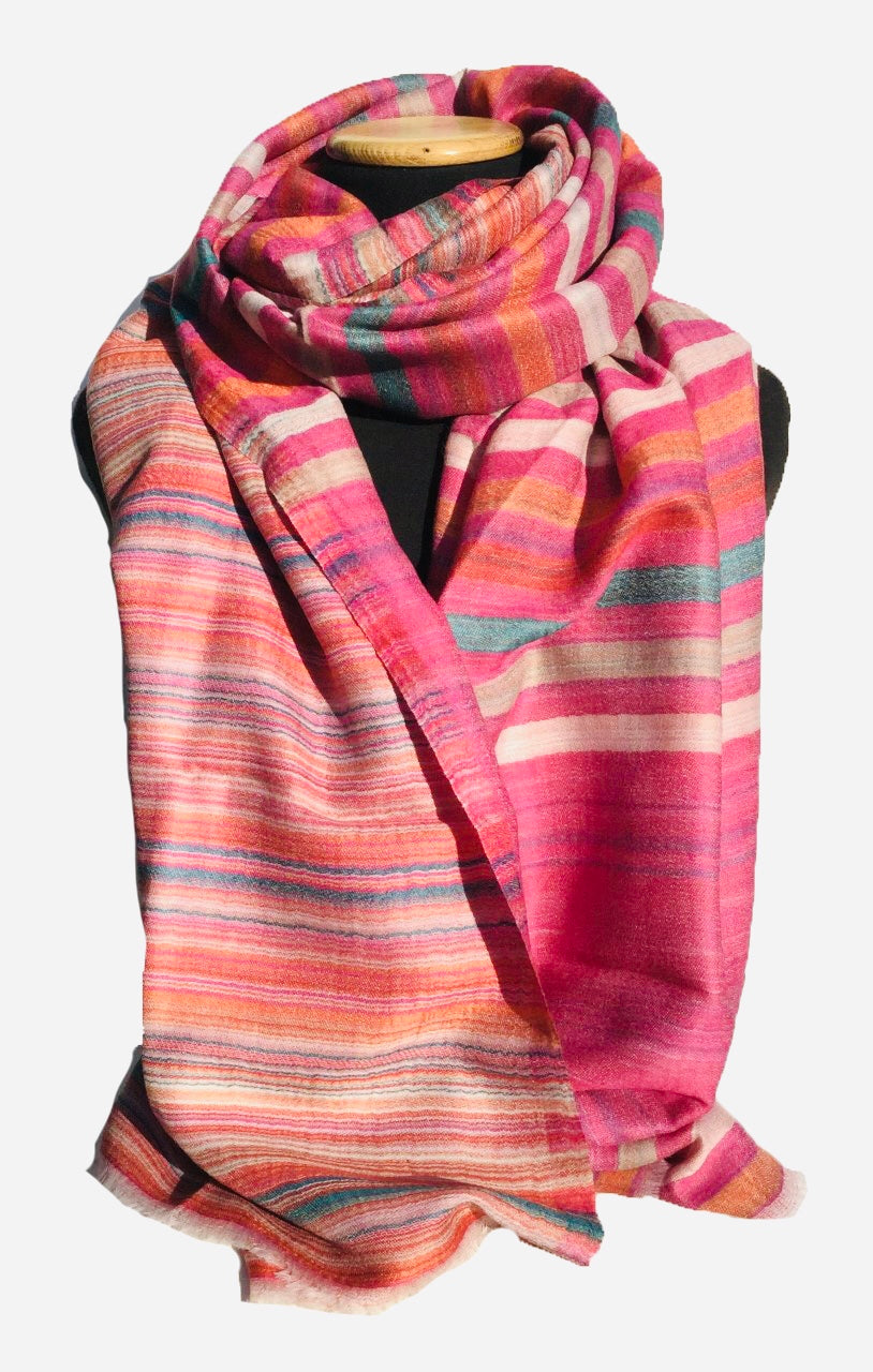 Camilla Fuchsia - 100% Fine Wool Scarf