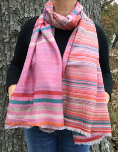 Livia - baby pink 100% Fine Wool Scarf