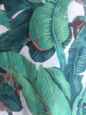 Banana Leaf Print - Summer Dress - Cotton