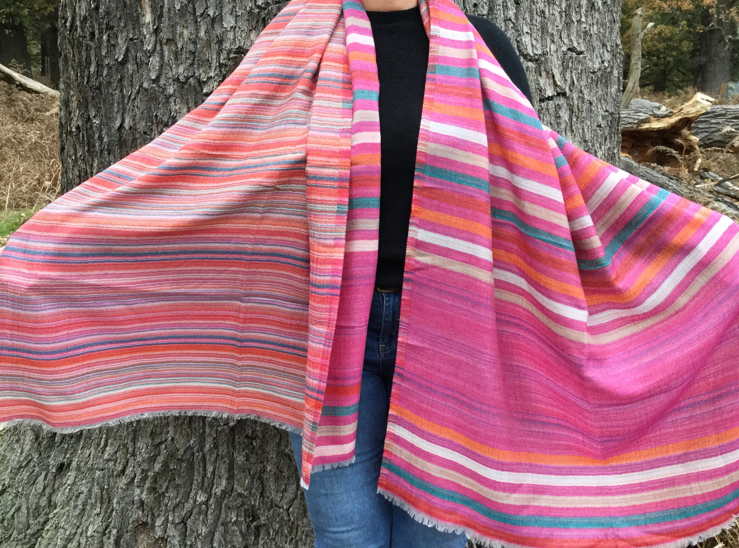 Camilla Fuchsia - 100% Fine Wool Scarf