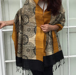 silk shawl mandala print