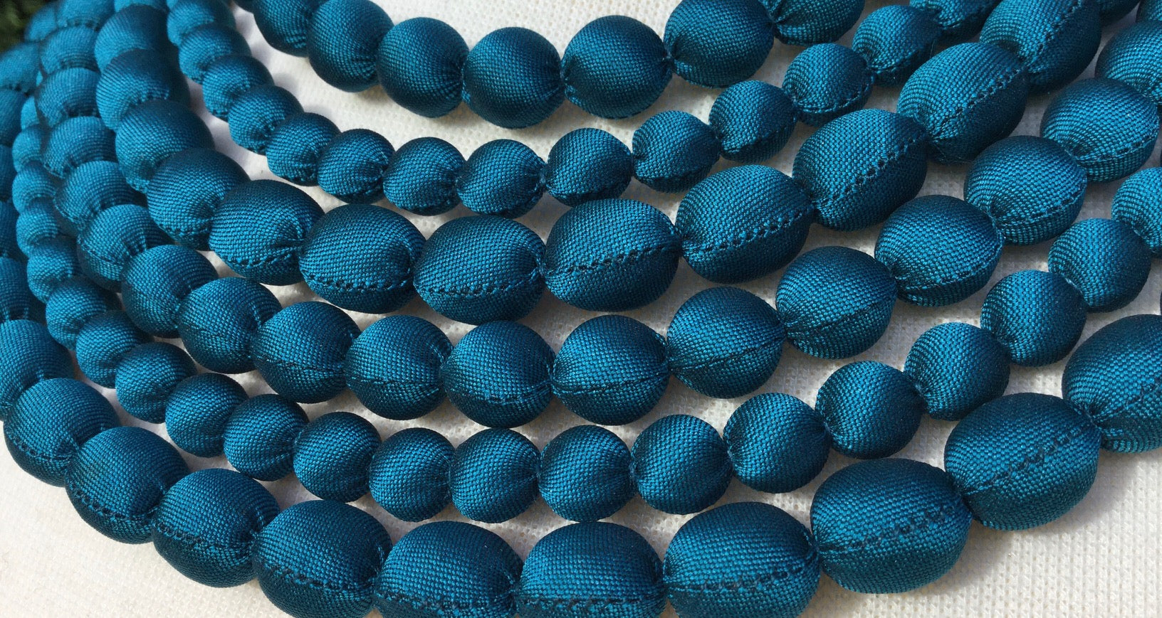 Silk Necklace - Teal