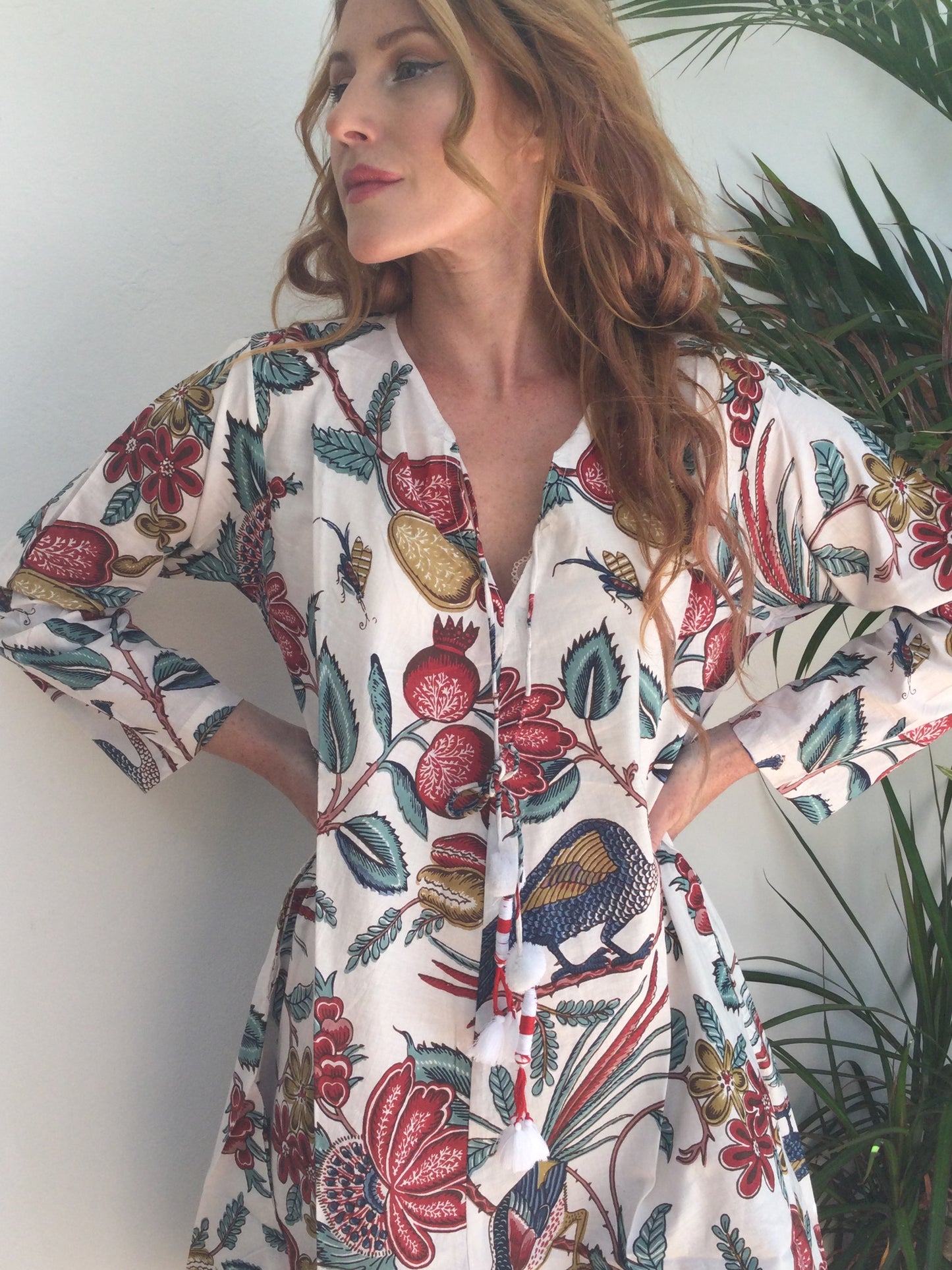 Peacocks and Pomegranates Dress