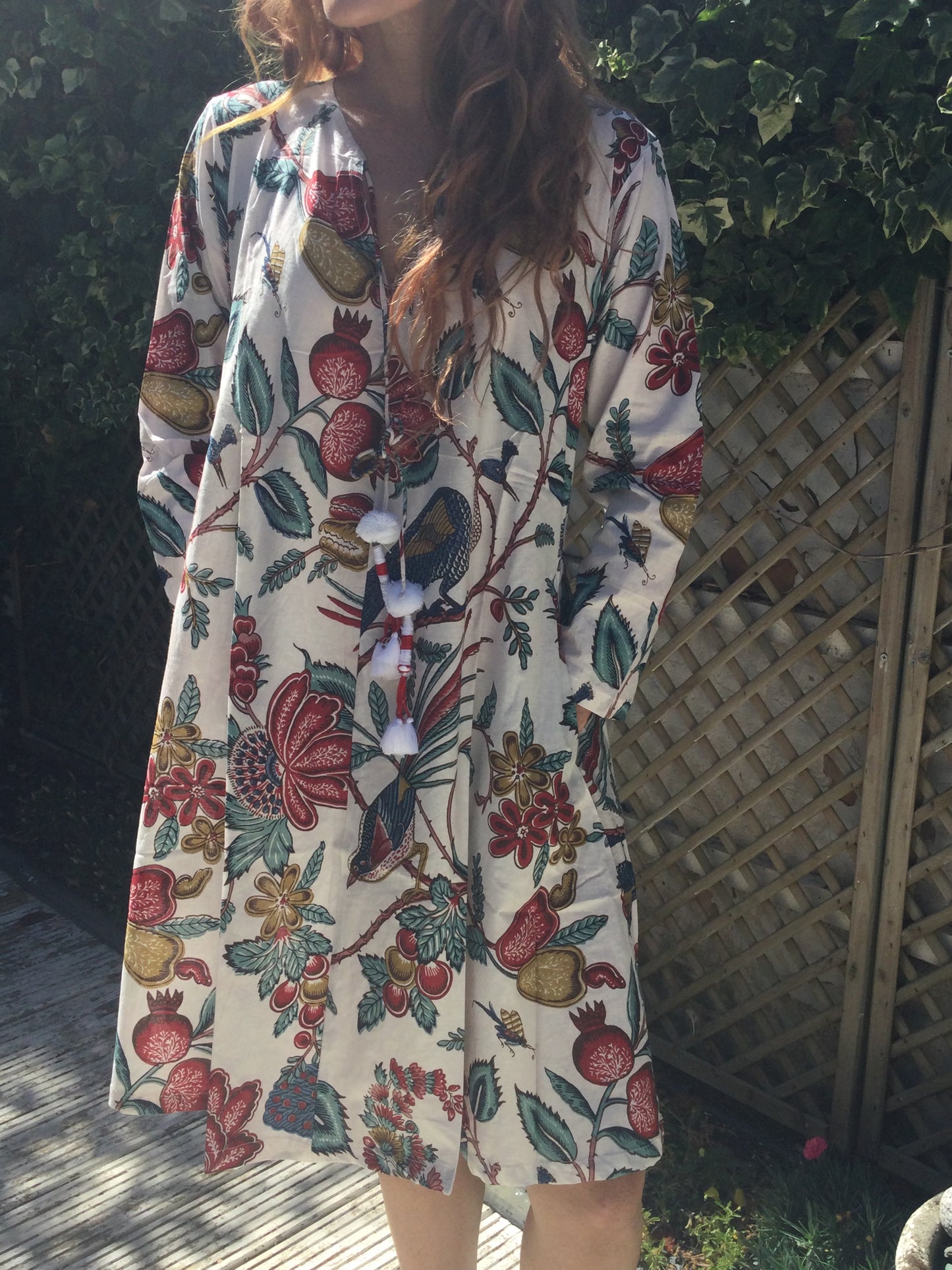 Peacocks and Pomegranates Dress
