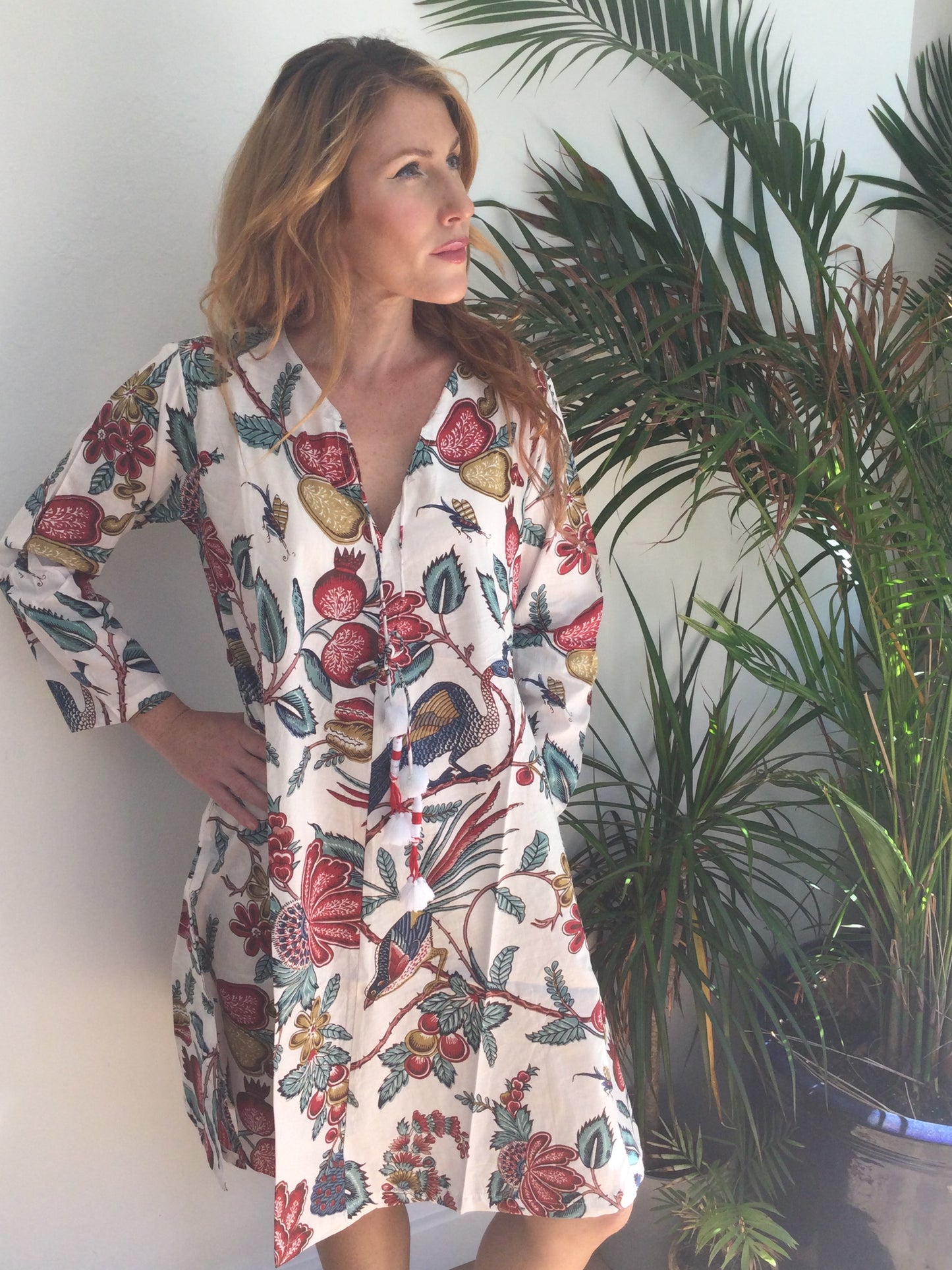 Peacocks and Pomegranates Dress