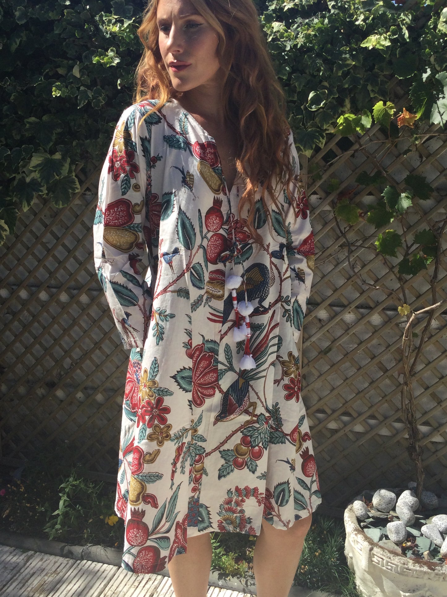 Peacocks and Pomegranates Dress