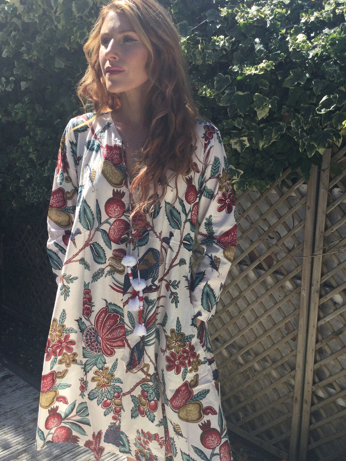Peacocks and Pomegranates Dress