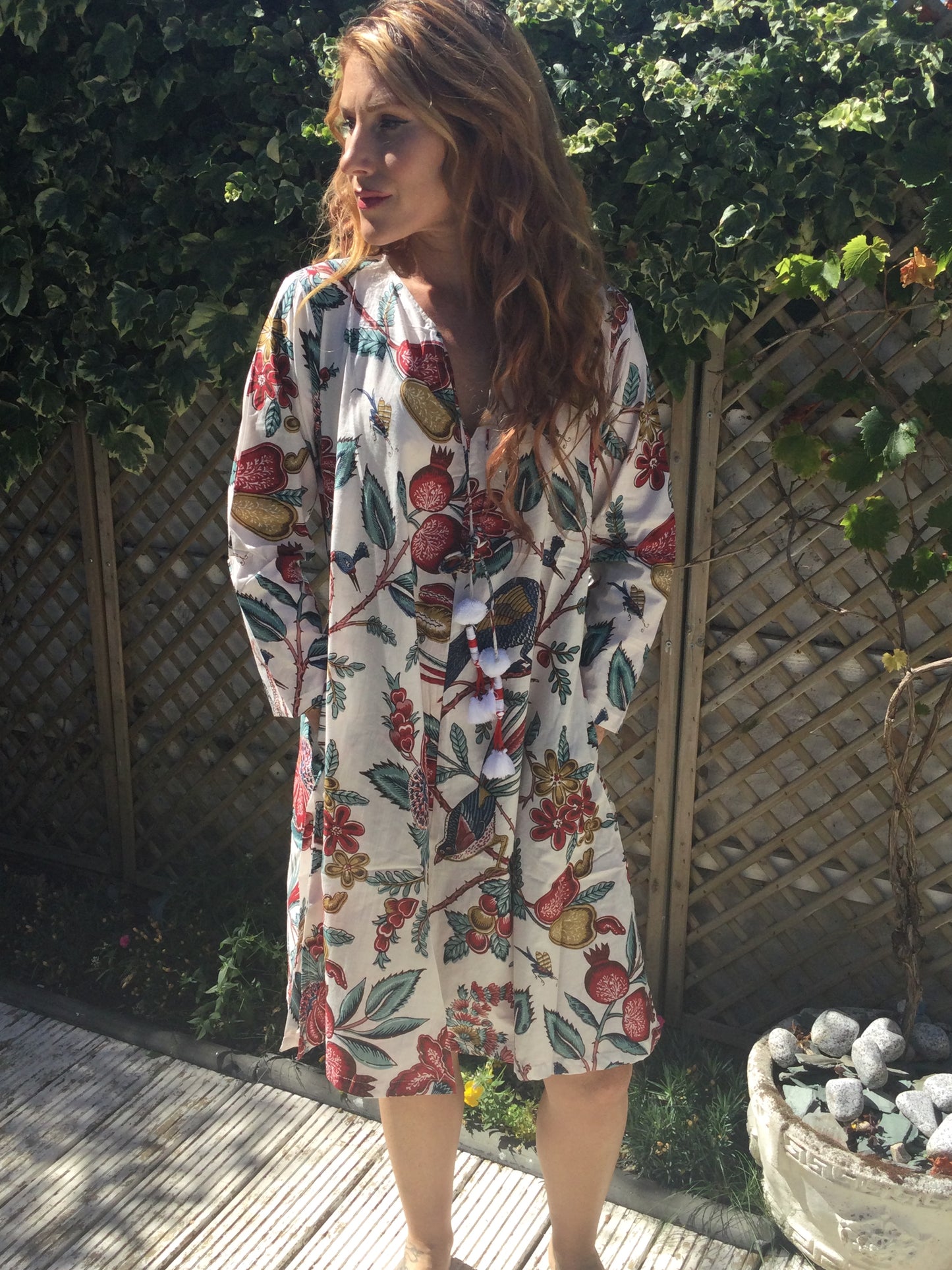 Peacocks and Pomegranates Dress