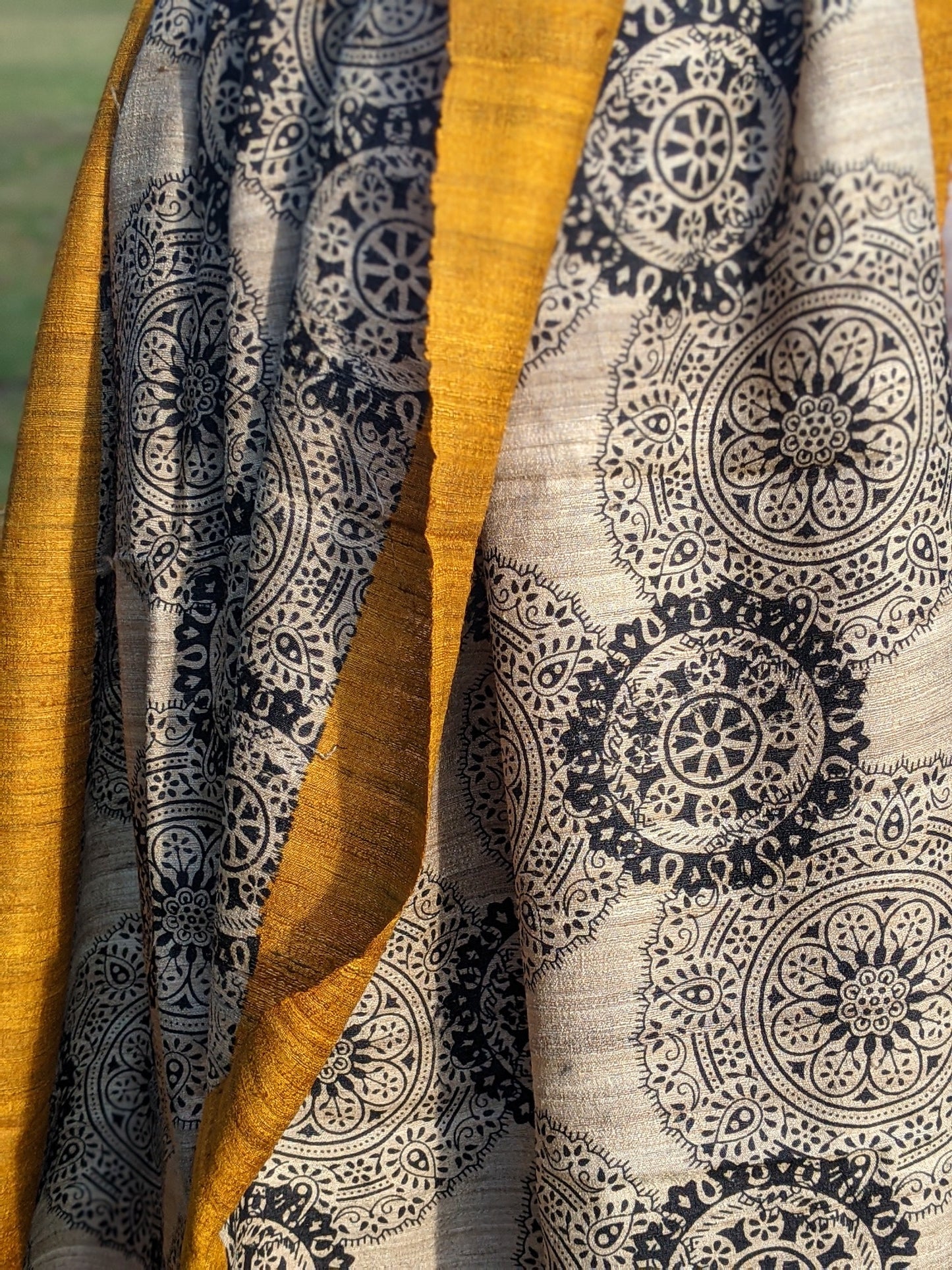 silk shawl mandala print